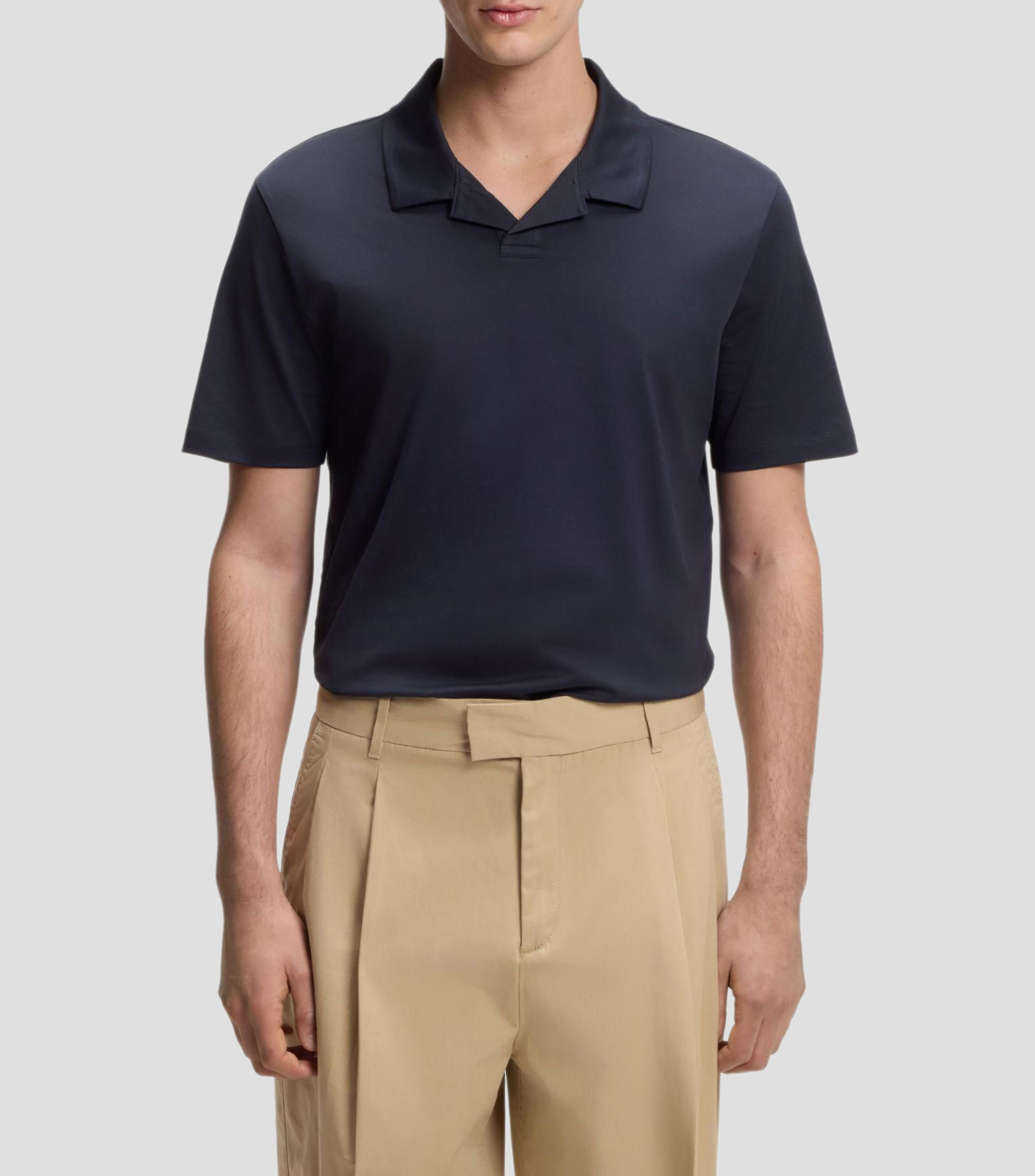 Polo slim fit mercerizado Hombre